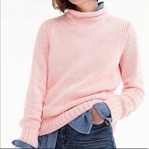 J. Crew Light Pink Mock Neck Sweater